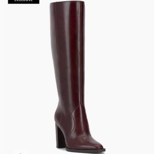 NWT Vince Camuto Lecheya Wide Calf Boot - Mahogany size 7.5WC